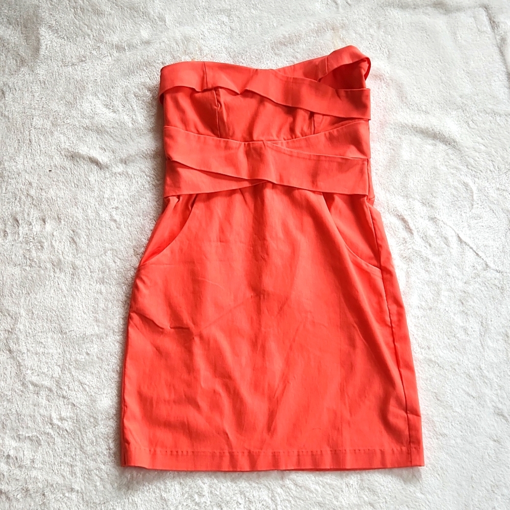 Teeze Me Bodycon Coral Dress Sz 11